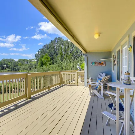 Villa Waterfront Duplex With Dock And Views Near Town!